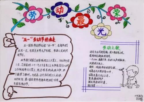 劳动教育展示手抄报 劳动手抄报
