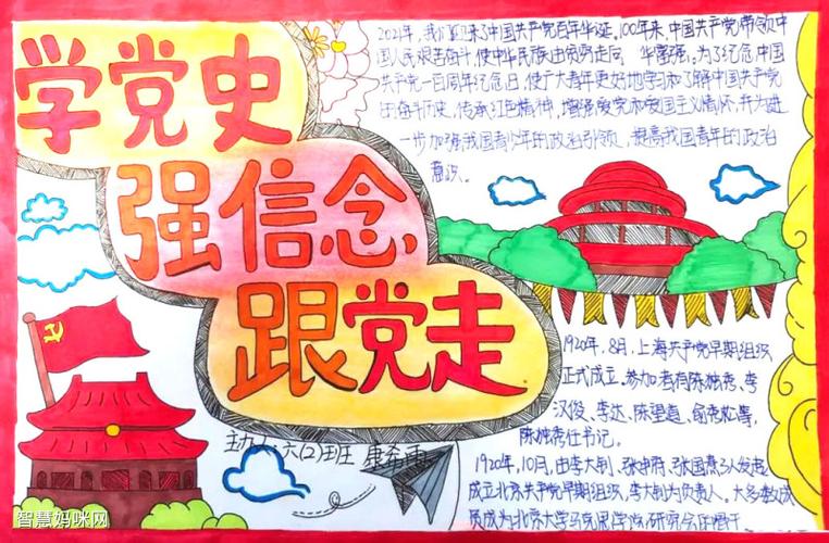 学党史好党史简单手抄报 党史手抄报