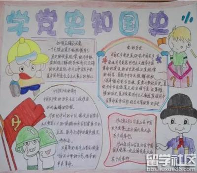 学党史好党史简单手抄报 党史手抄报