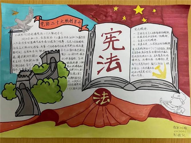 全国特等奖宪法手抄报 全国一等奖手抄报