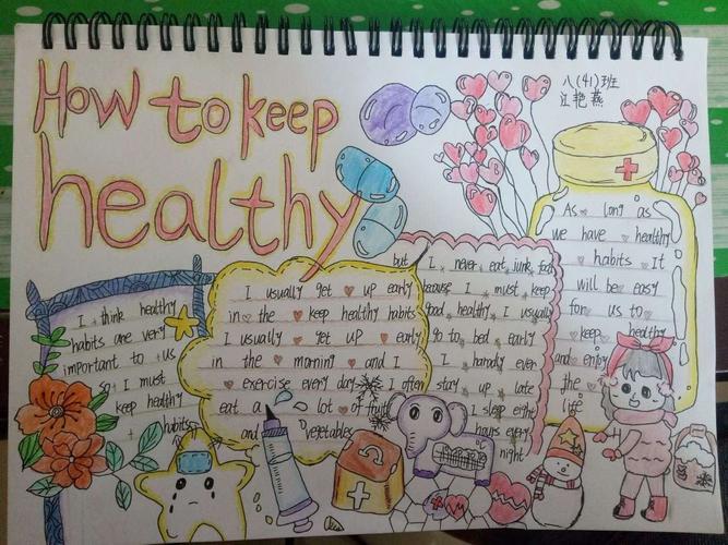 My Health Plan手抄报 手抄报简单又好看
