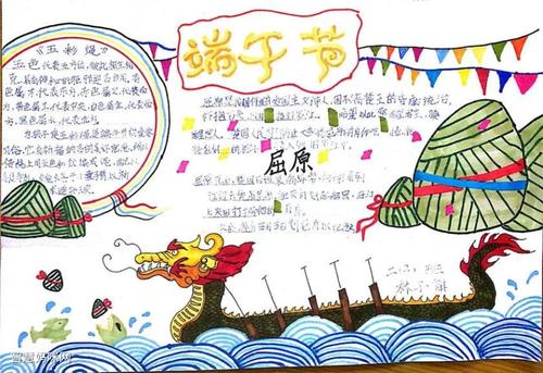小学生一年级端午节手抄报 一年级学生手抄报
