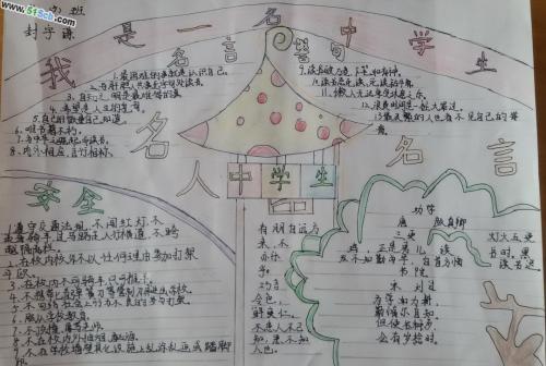 以我们初中生活为题手抄报 初中生手抄报