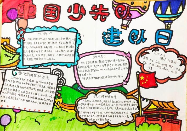 中国建队日10月13日手抄报 建队日手抄报