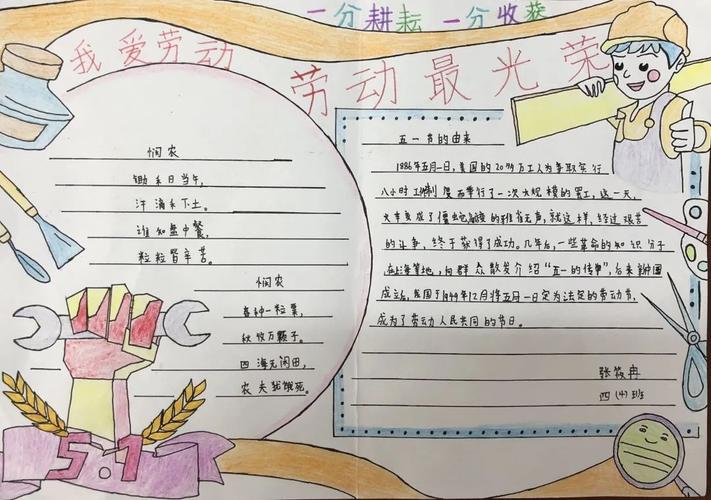 我最敬佩的劳动模范手抄报 劳动手抄报