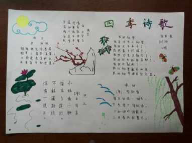 收集现代诗歌四年级手抄报 四年级手抄报