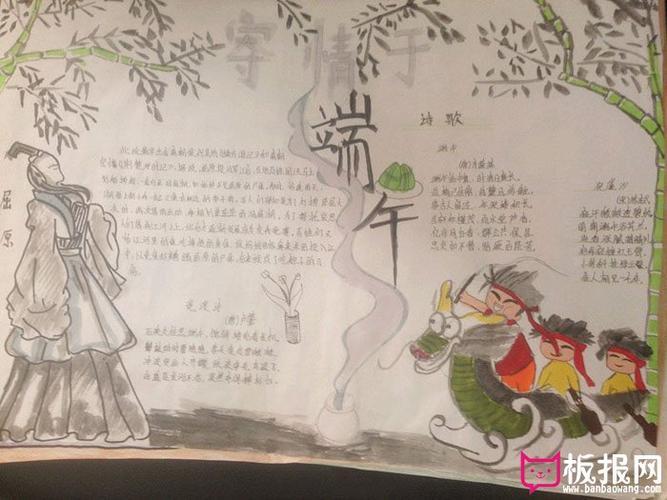 小学生一年级端午节手抄报 一年级学生手抄报
