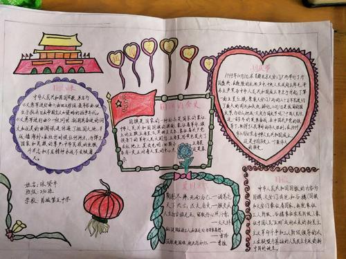 关于赞美主题手抄报 赞美祖国手抄报