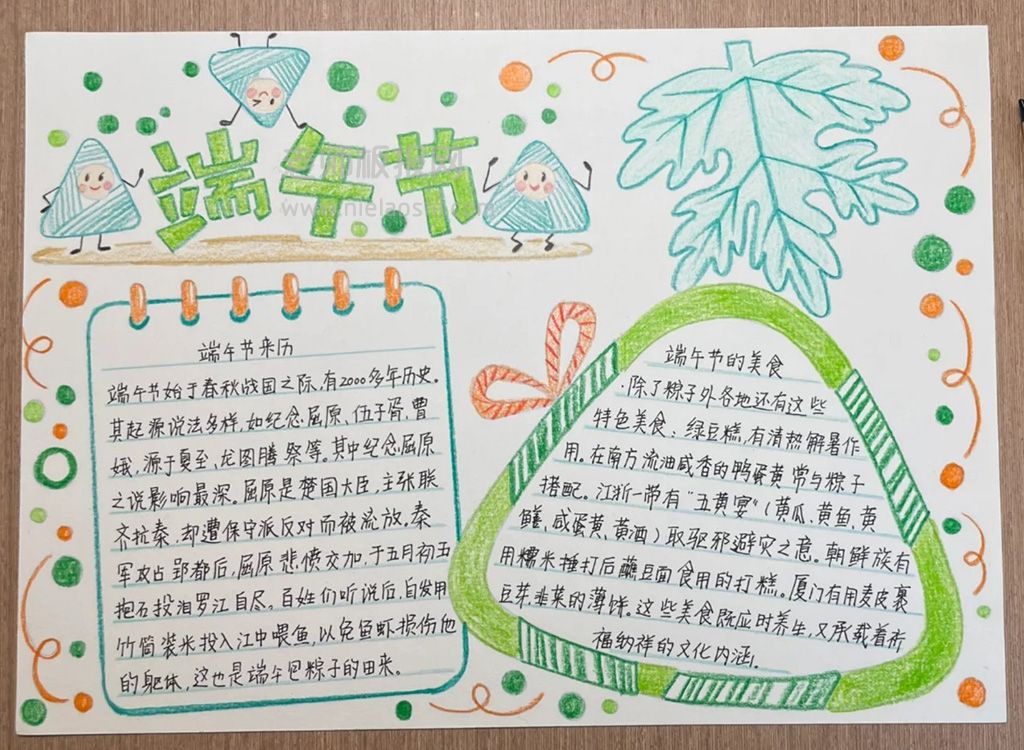 传统节日端午节手抄报 小学生端午节手抄报图画简单漂亮