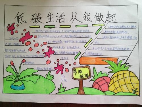 小学一年级环保低碳手抄报 环保低碳手抄报