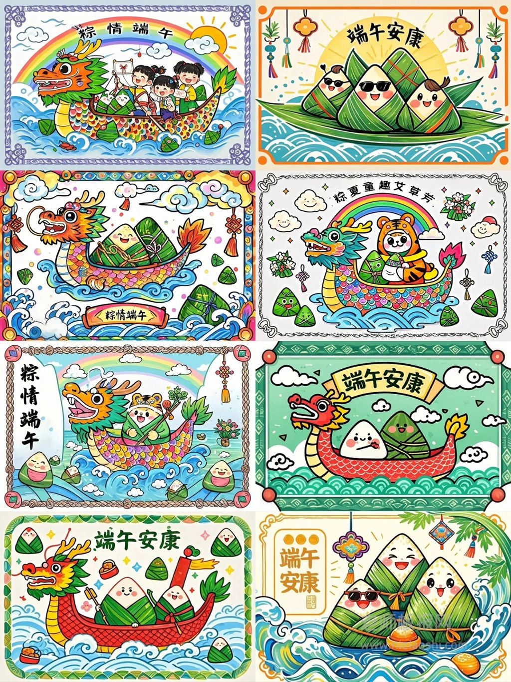 端午安康手抄报 粽情端午手抄报 端午节通用手抄报合集