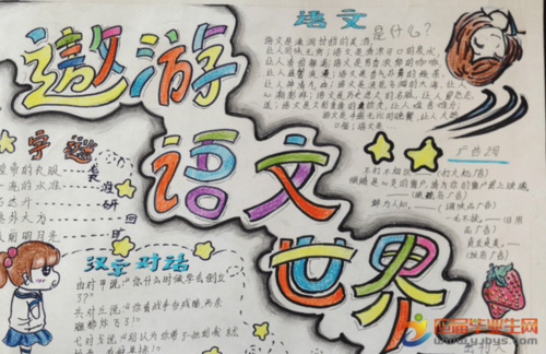 小学五年级简单语文手抄报 小学五年级手抄报