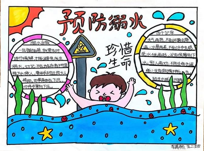 1到6年级的安全手抄报 简单的安全手抄报