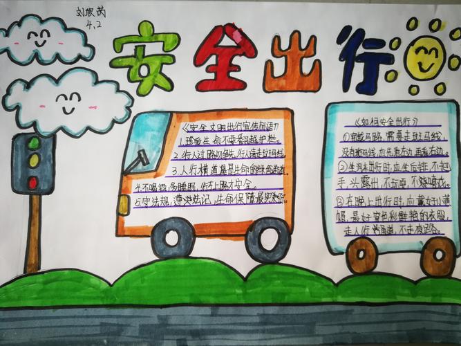 文明交通你我同行获奖手抄报 文明交通手抄报