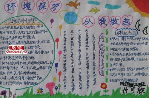 保护环境共建家园的手抄报 保护环境手抄报