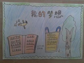 以我的梦为主题画手抄报 我的梦手抄报