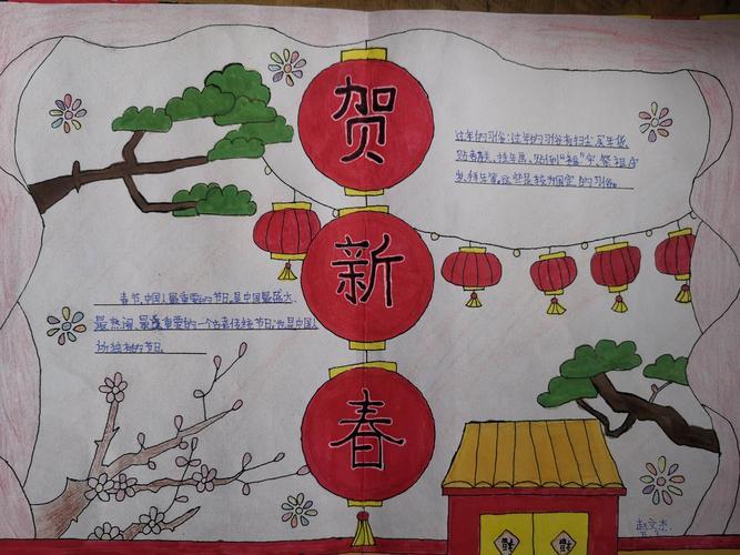 一等奖的春节手抄报 一等奖手抄报