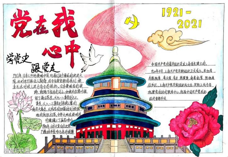 关于党的简单漂亮手抄报 简单漂亮的手抄报