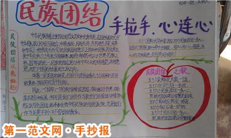 56个民族手牵手心连心手抄报 56个民族手抄报