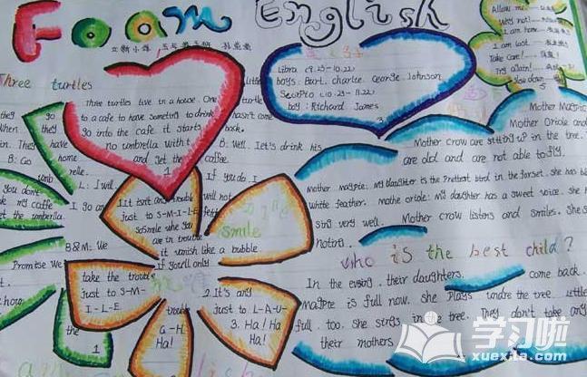 1到3年级英语手抄报 年级英语手抄报