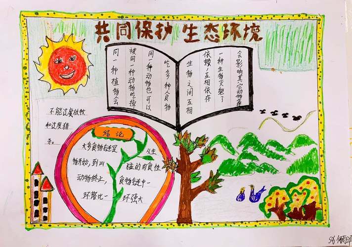 保护环境共建家园的手抄报 保护环境手抄报
