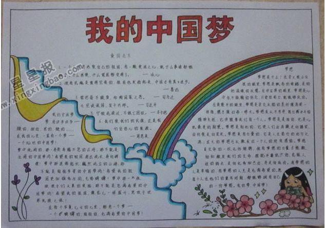 以我的梦为主题画手抄报 我的梦手抄报