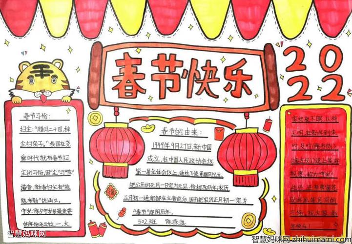 一等奖的春节手抄报 一等奖手抄报