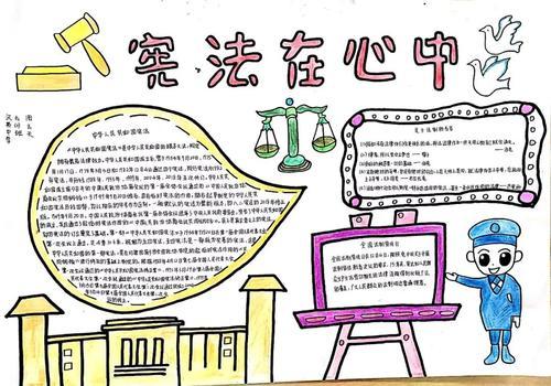关于宪法资料手抄报 宪法手抄报