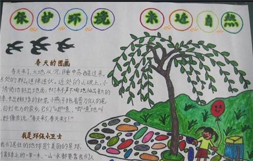 走进自然感受美丽手抄报 感受自然手抄报