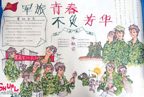 关于军训主题的手抄报 爱国主题的手抄报