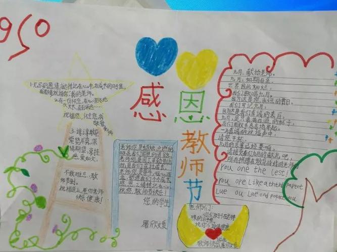感谢老师伴我成长的手抄报 感谢老师手抄报