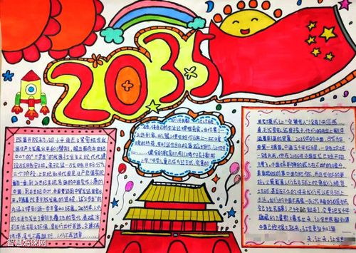 唱响我国2035年的样子手抄报 5年级手抄报