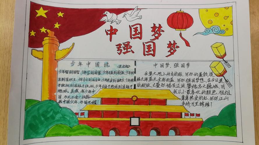 少年梦强国梦简单漂亮的手抄报 简单漂亮的手抄报