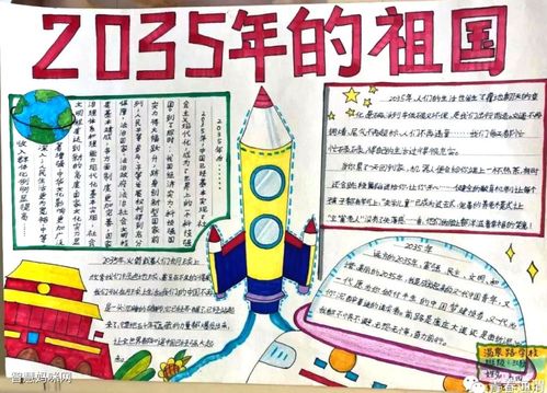 唱响我国2035年的样子手抄报 5年级手抄报