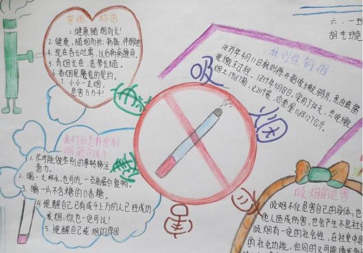 禁烟手抄报大全 禁烟手抄报大全简单版 小学生 