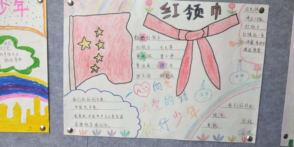 红领巾看俩会手抄报 红领巾手抄报