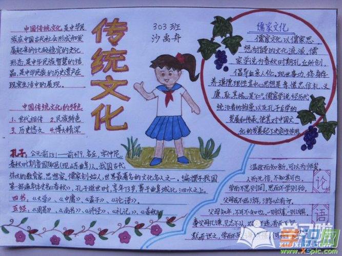 四年级国际文化节手抄报 四年级手抄报