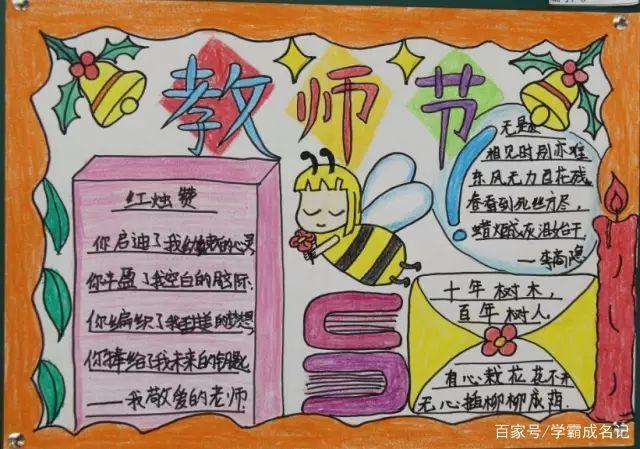 有关老师的简单手抄报 赞美老师的手抄报