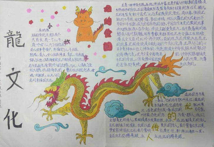 龙年主题手抄报 手抄报模板大全