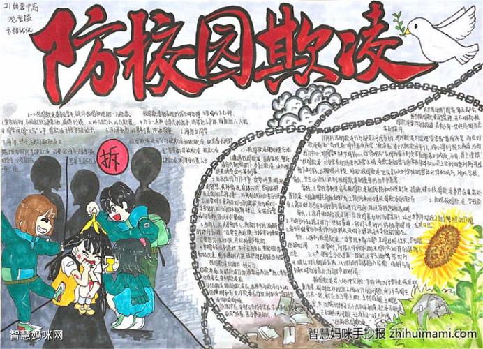 预防校园欺凌优秀一等奖手抄报 一等奖手抄报
