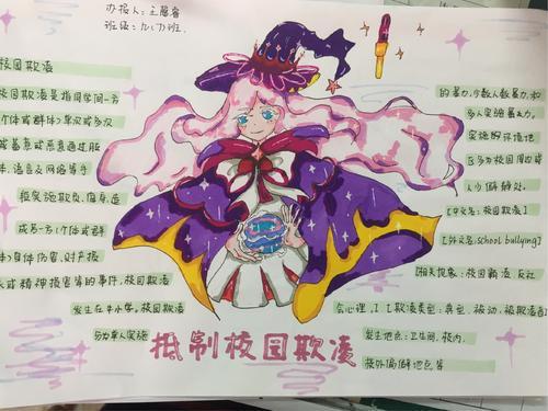 预防校园欺凌优秀一等奖手抄报 一等奖手抄报