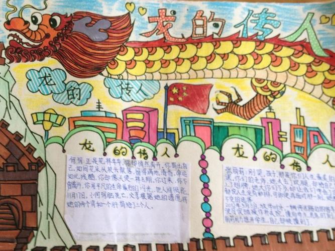 龙年主题手抄报 手抄报模板大全