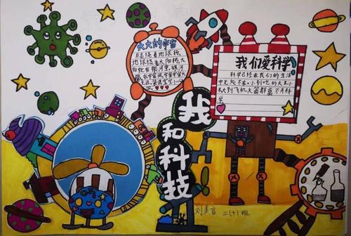 1 6年级科技一等奖手抄报 四年级科技手抄报