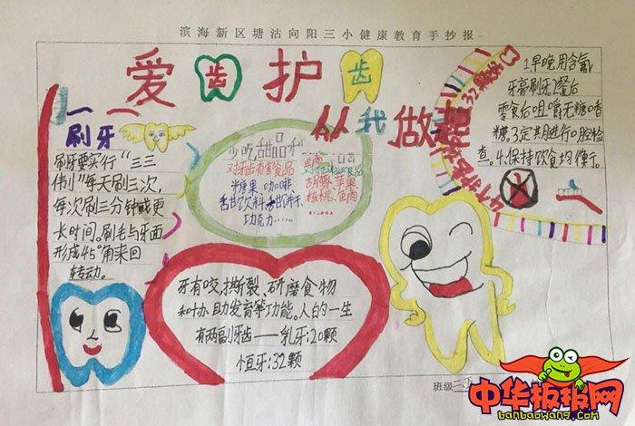 爱护牙齿全身健康手抄报 爱护牙齿手抄报