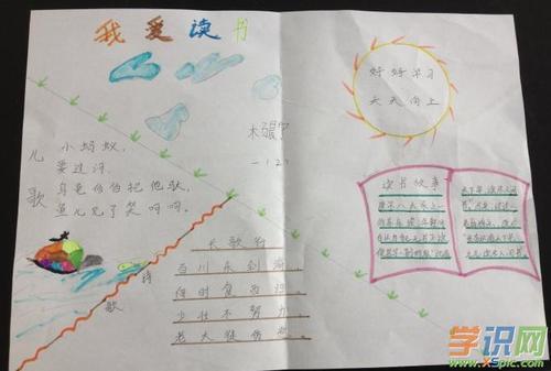 全民读书日大学生手抄报 读书日手抄报