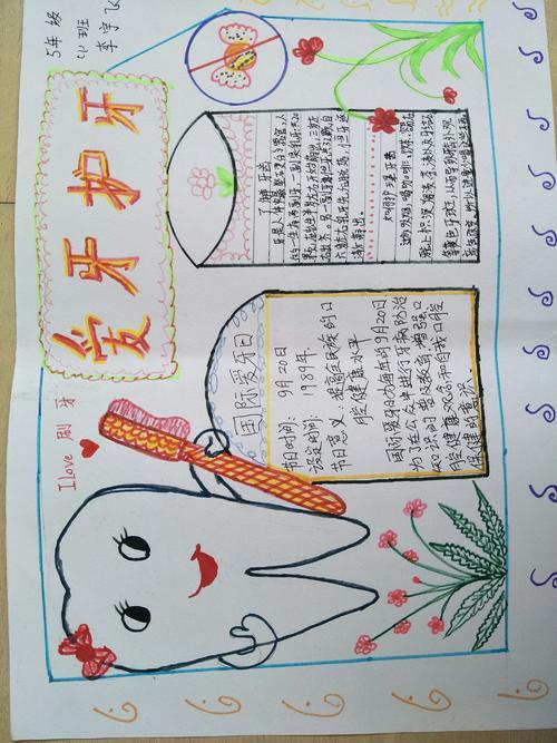爱护牙齿全身健康手抄报 爱护牙齿手抄报
