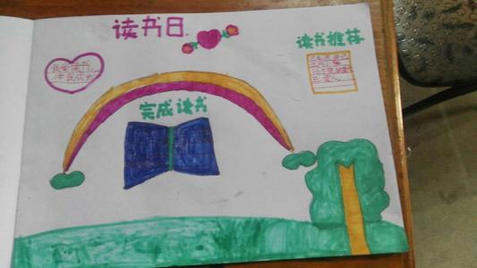 全民读书日大学生手抄报 读书日手抄报