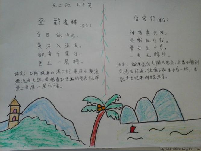 简单经典古诗文手抄报 经典诗文手抄报