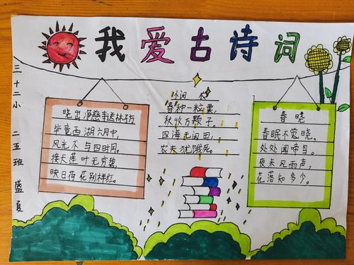 简单经典古诗文手抄报 经典诗文手抄报