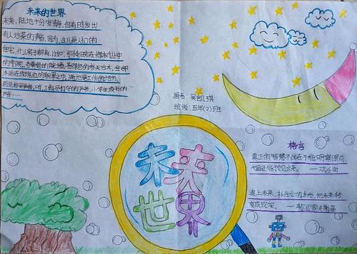 未来世界科学手抄报 未来世界手抄报